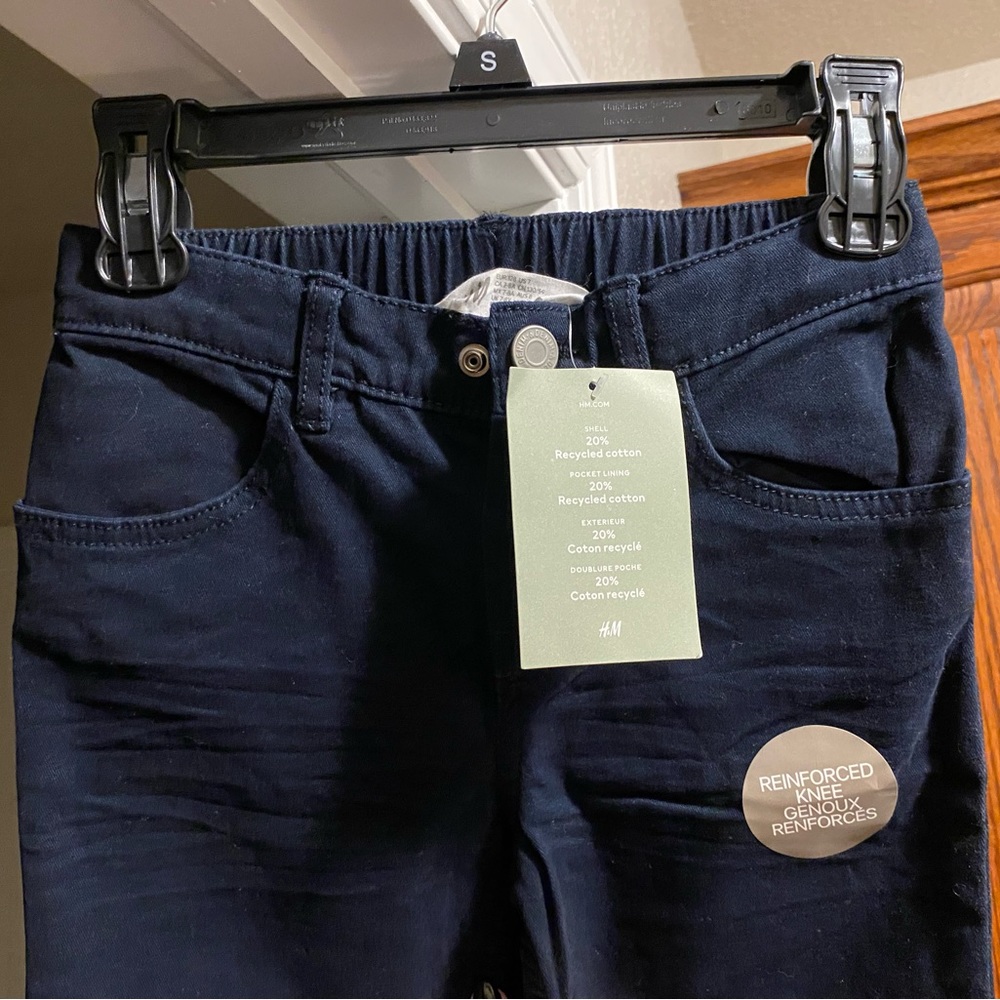 H&M Navy Blue Pants 7-8